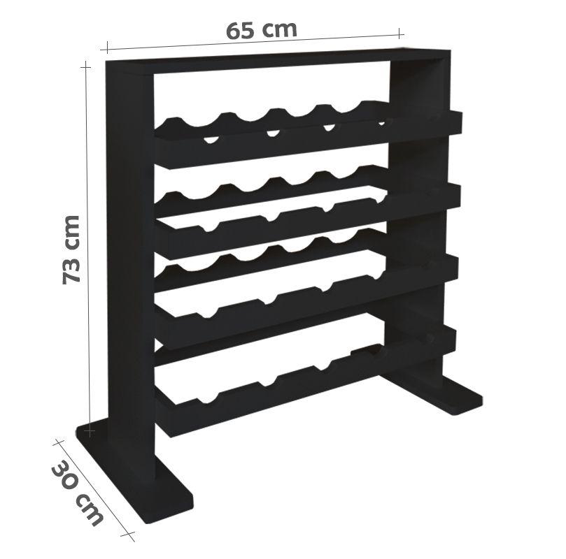 Adega Decorativa Piso Prateleira Para Vinhos E Bebidas 20 Garrafas