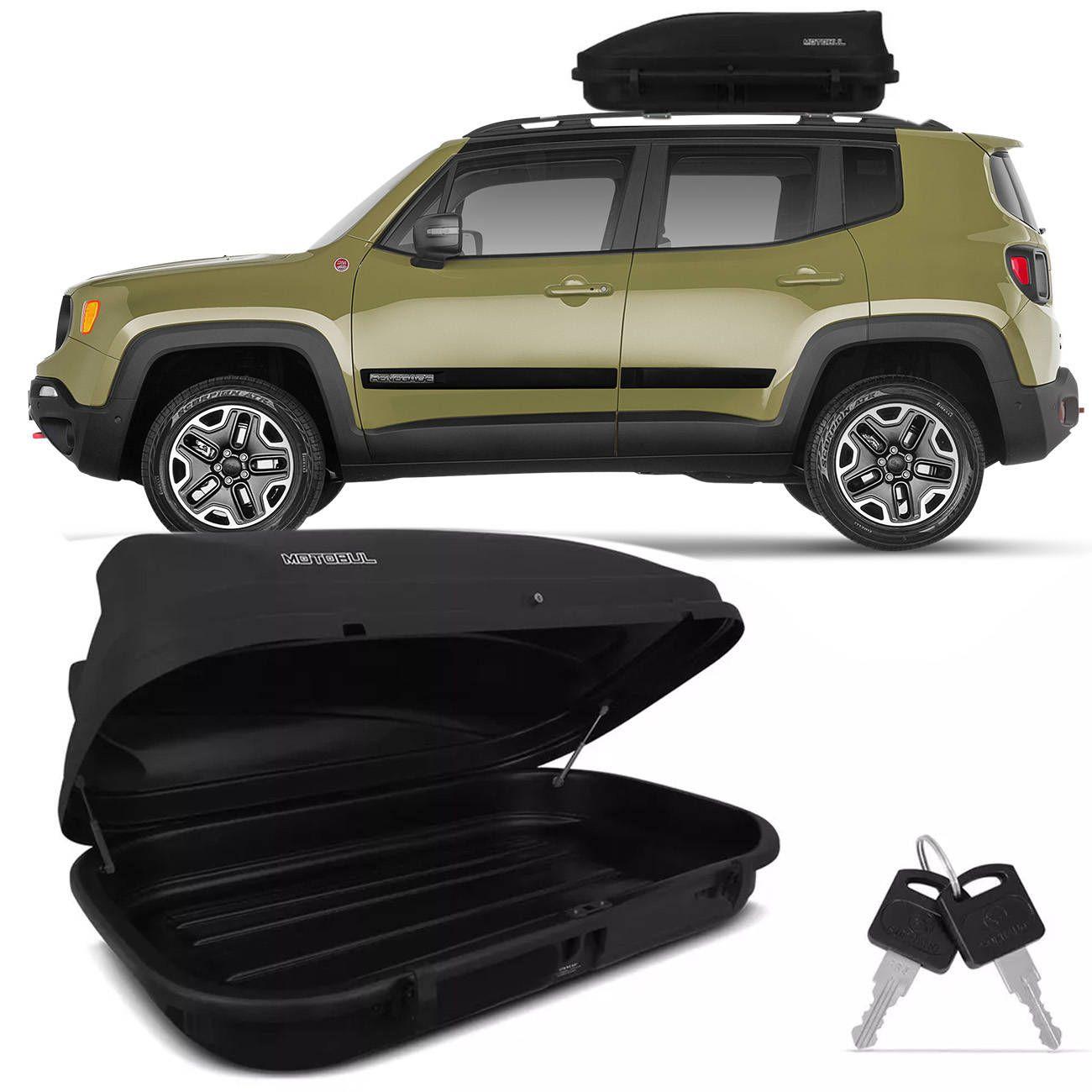 Bagageiro Maleiro De Teto Motobul Jeep Renegade 2015 A 2018 510 Litros