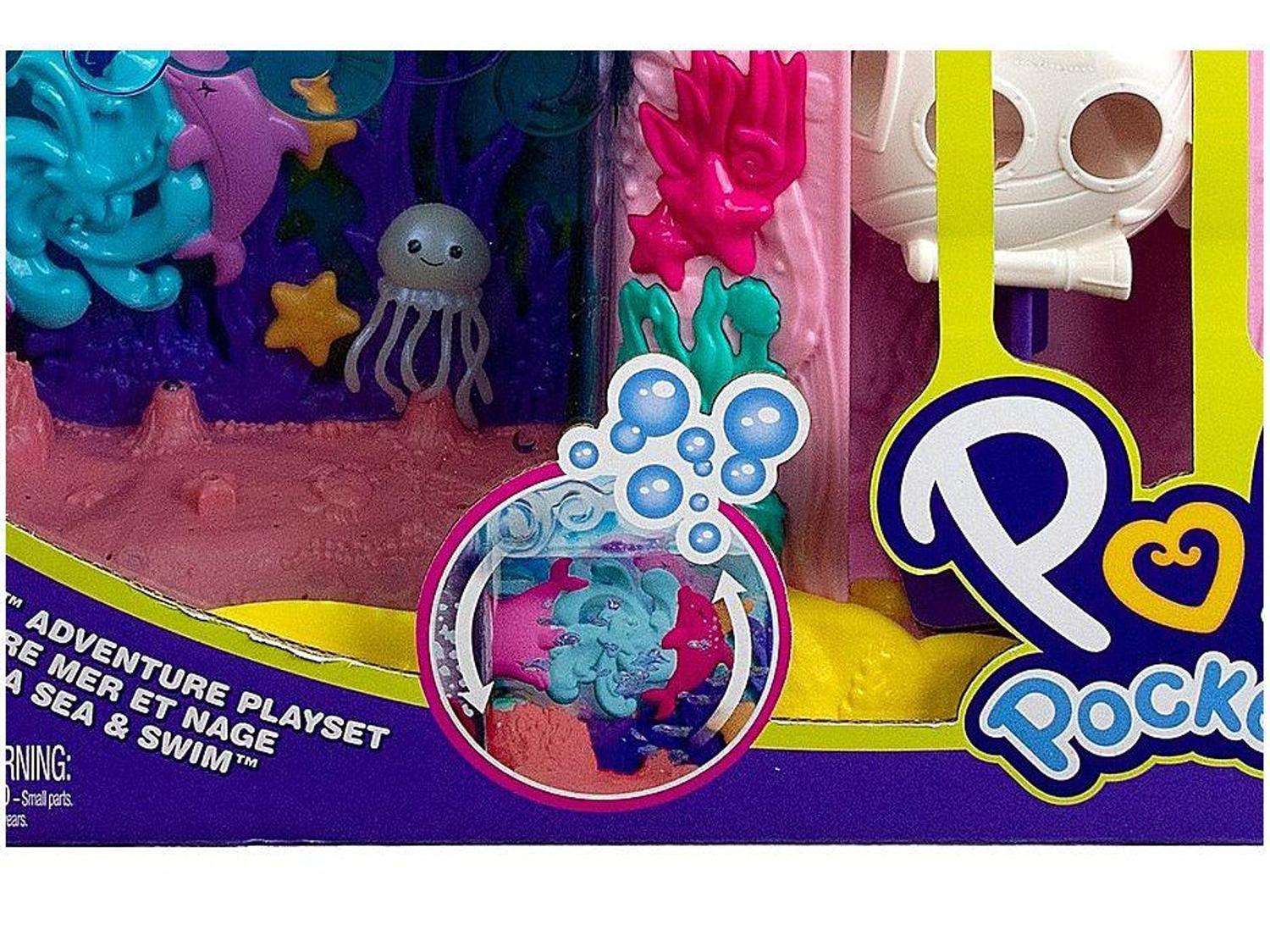 Boneca Polly Pocket Aventuras de Sereia Acessórios Mattel