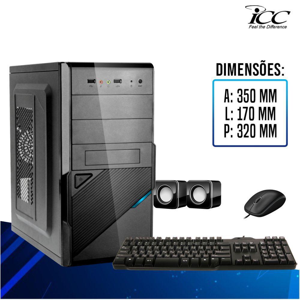 Computador Desktop ICC Vision IV2386KW Intel Core I3 3 20 Ghz 8GB HD