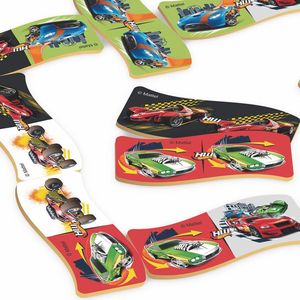 Domin Hot Wheels Em Madeira Pe As Multicolorido Xalingo Jogo De Domin Dama