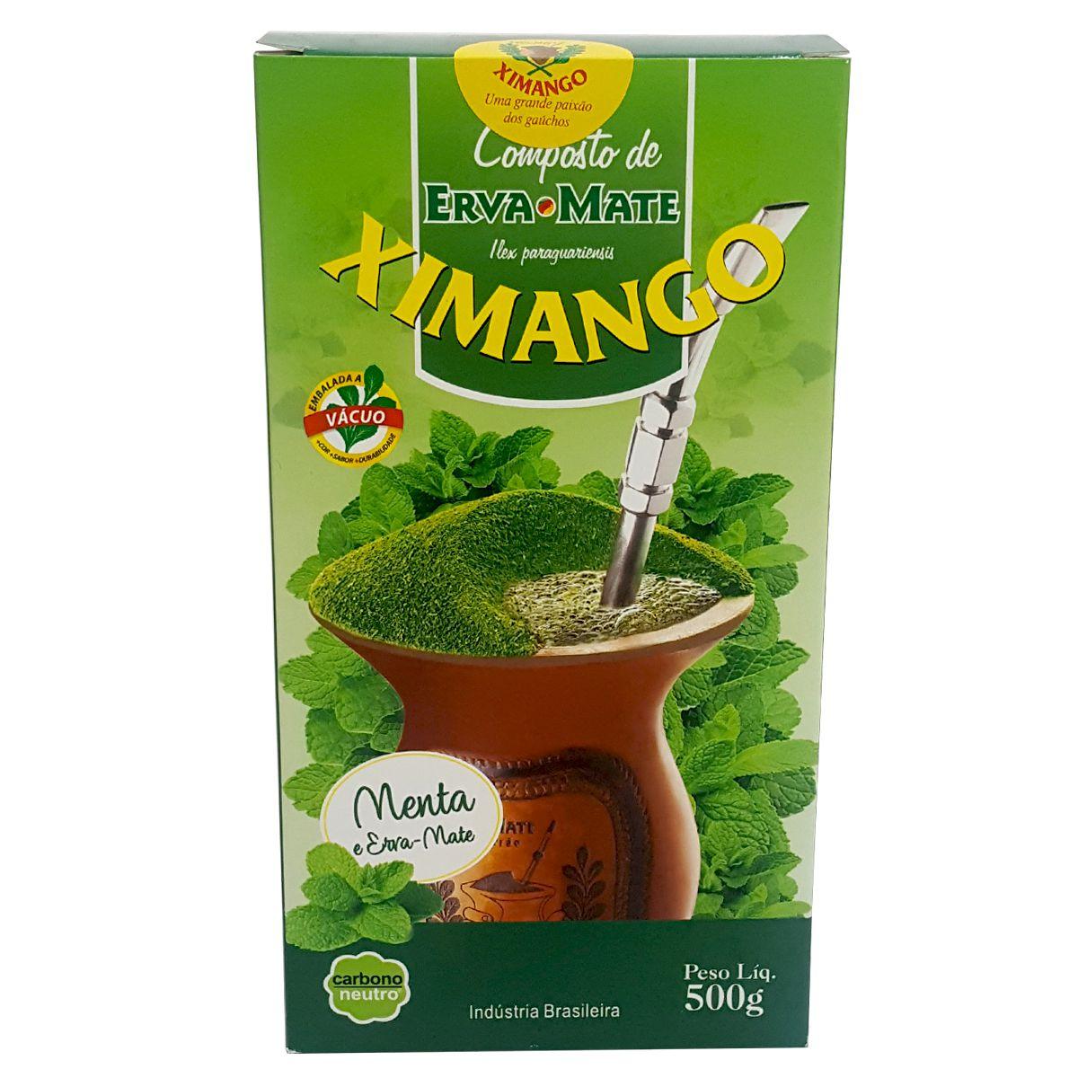 Erva Mate 500g De Chimarrão Composta Ximango Sabor Menta Erva Mate