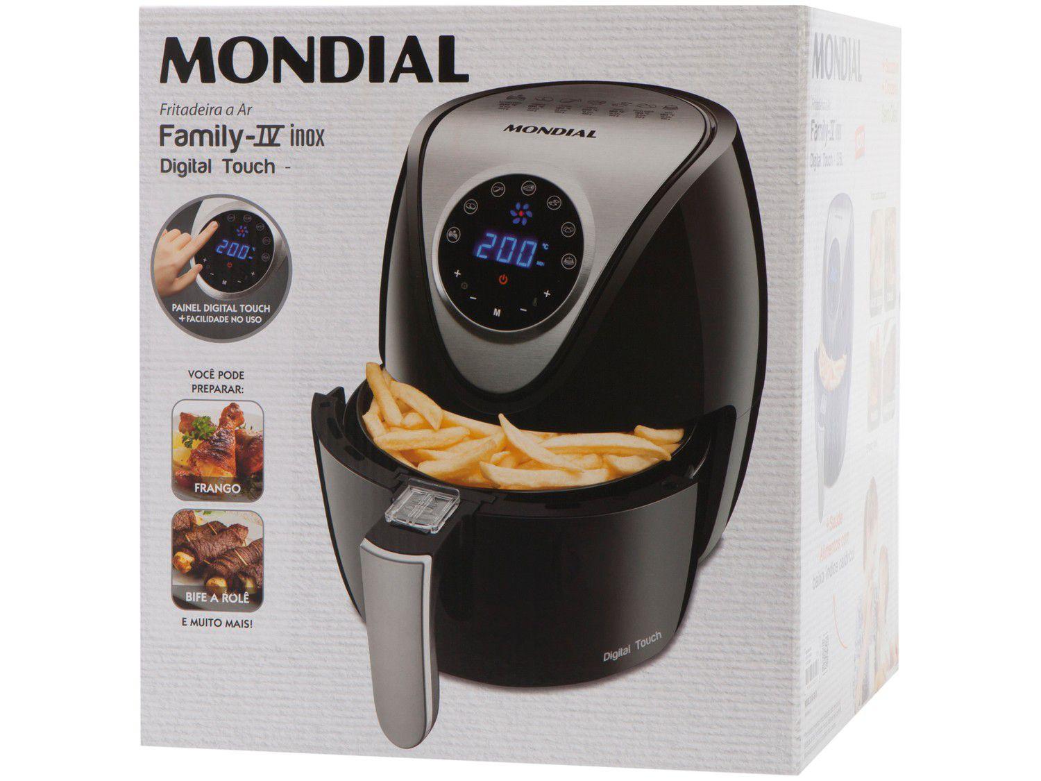 Fritadeira El Trica Sem Leo Air Fryer Mondial Af Di Preto L