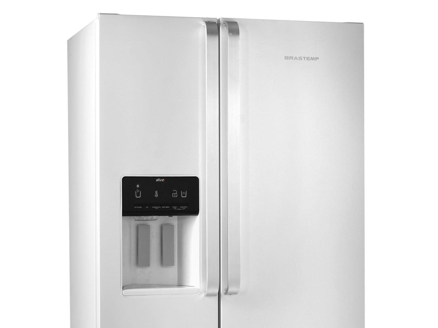 Geladeira Refrigerador Brastemp Frost Free Side By Side 560L BRS62