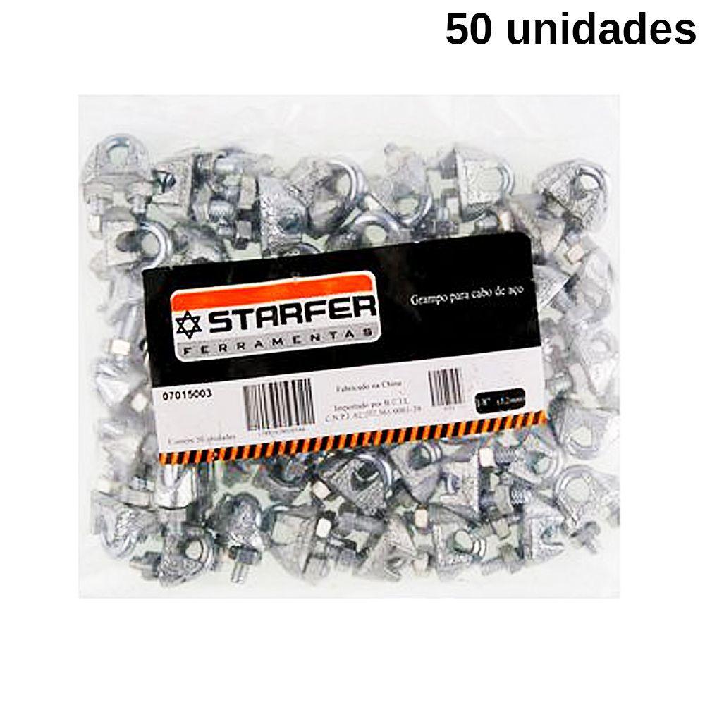 Kit Grampo Para Cabo De A O Pesado Galvanizado Starfer