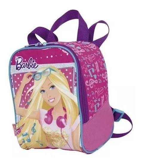 Kit Mochila Barbie Melodia Escolar Infantil Tam Grande Rodinhas