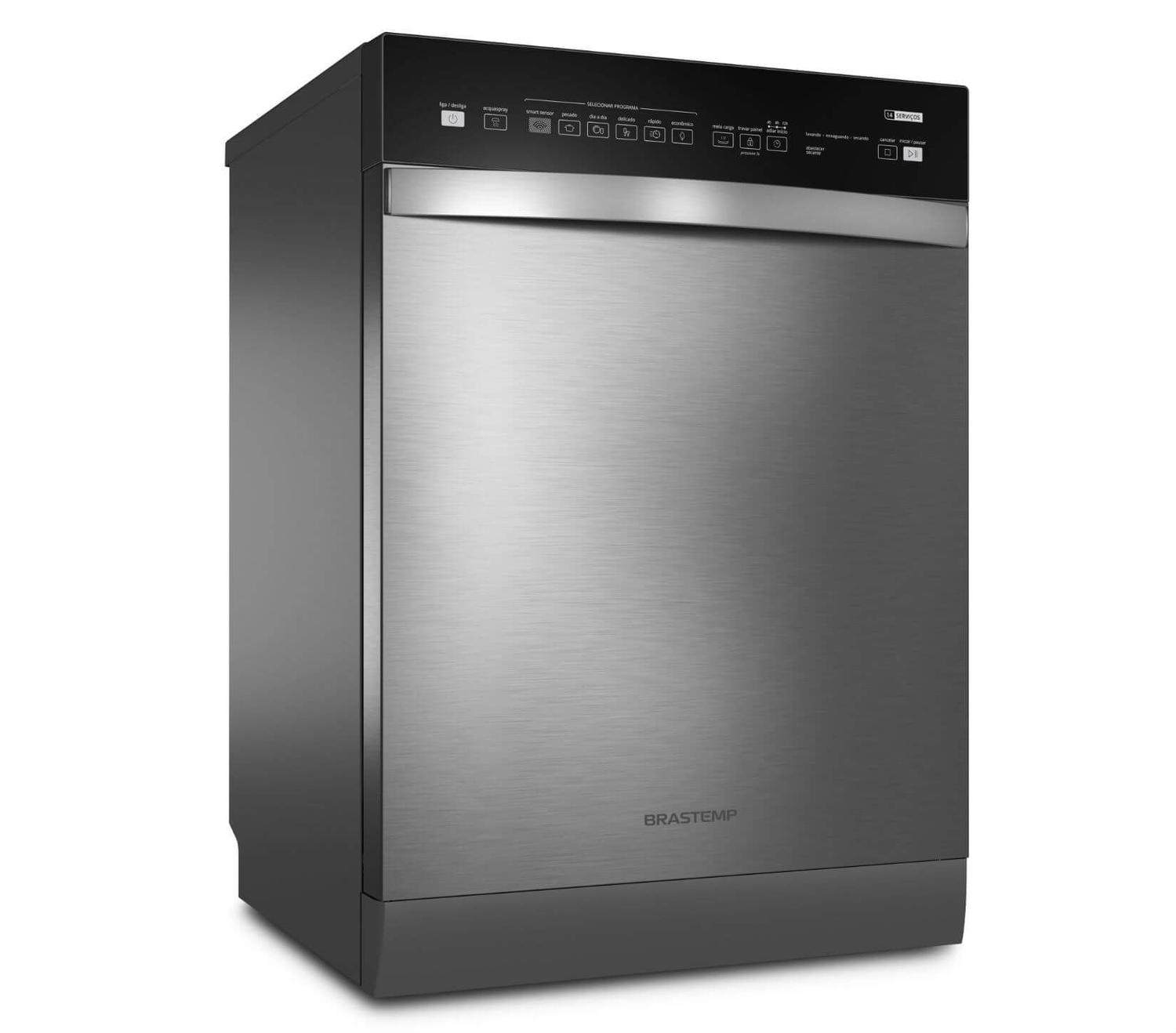 Lava Lou As Servi Os Brastemp Cor Inox Ciclo Pesado Lava