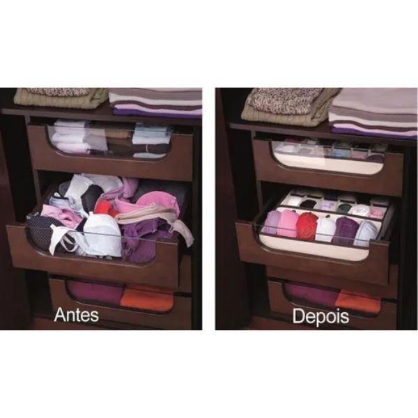 Organizador Gavetas Suti Lingerie Camisetas Nichos Clink