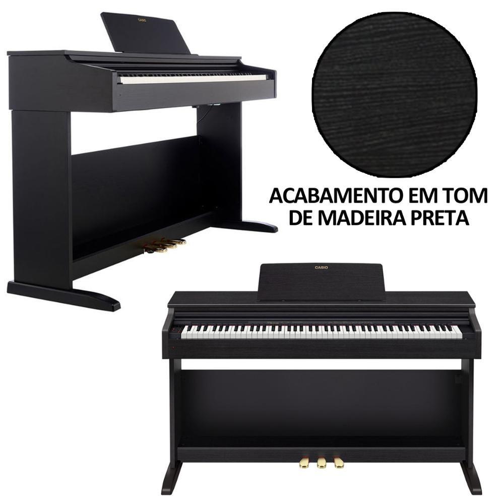 Piano Digital Celviano Ap Bk Preto Teclas Banco Fonte E