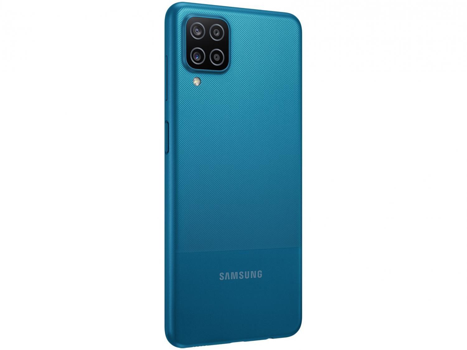 Smartphone Samsung Galaxy A12 64GB Azul 4G Octa Core 4GB RAM 6 5 Câm