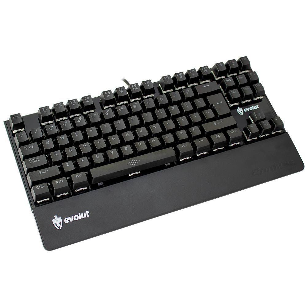 Teclado Gamer Mecanico Eg204 Assault Blue Switch Fio Evolut