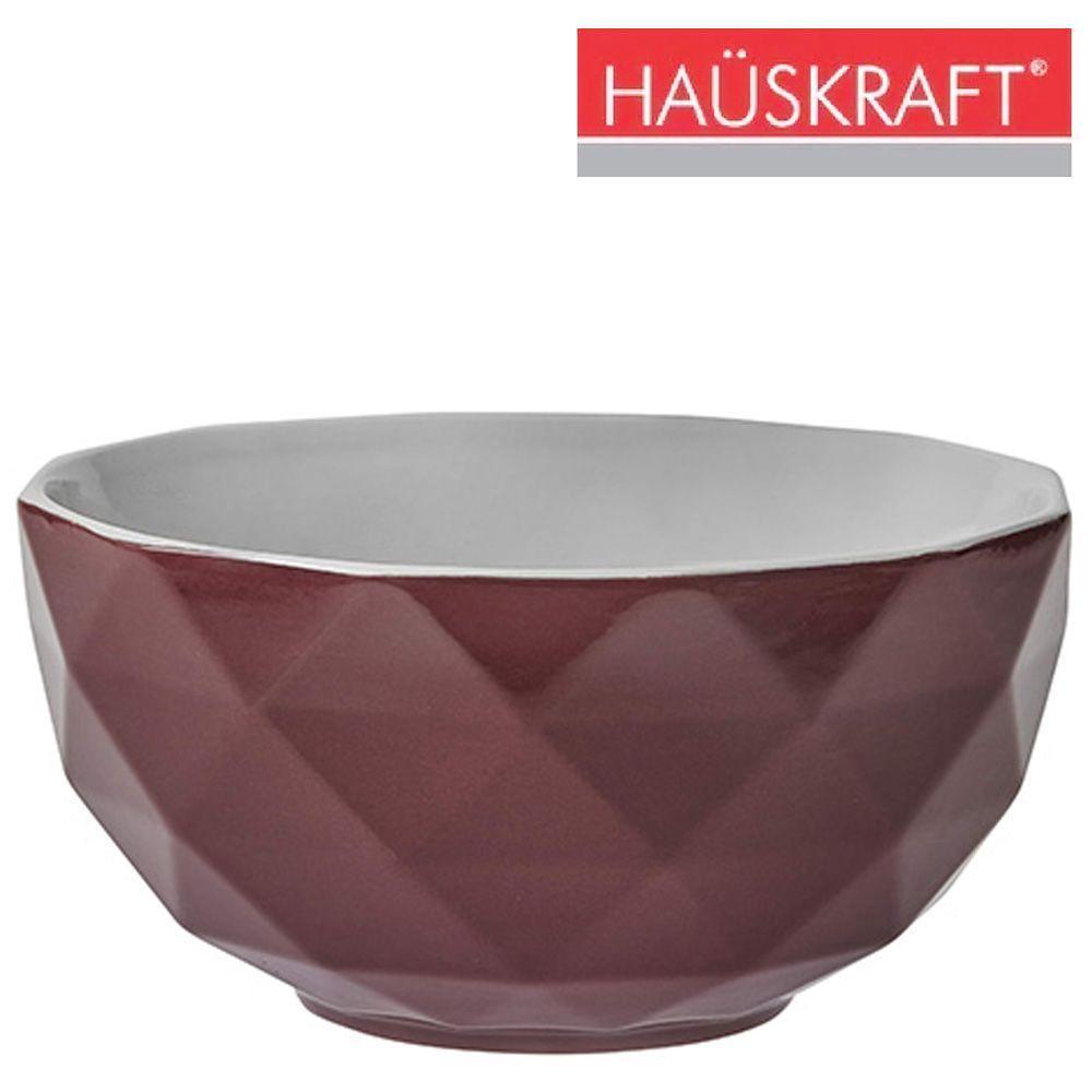 Tigela Cumbuca De Porcelana Bowl Relevo Vinho Zima Hauskraft Ml