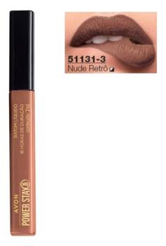 Batom Líquido Avon Power Stay Nude Retrô 7ml Batom Magazine Luiza