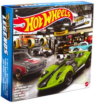 Caixa Hot Wheels 6 Miniaturas Carros Hot Wheels Legends HDH52 Carrinho De Brinquedo