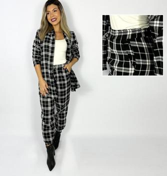 Camisa Feminina Xadrez Flanelada Fia Modas Camisa Plus Size