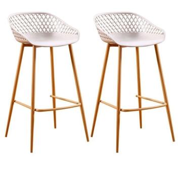 Conjunto Banquetas Alta Encosto E Apoio Para P S Clarice Nude