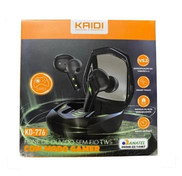 Fone De Ouvido Bluetooth Sem Fio KAIDI KD 776 GAMER Fone De