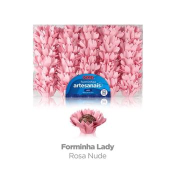 Forma Doce Lady Rosa Nude C Plac Marmitinha De Lembrancinha