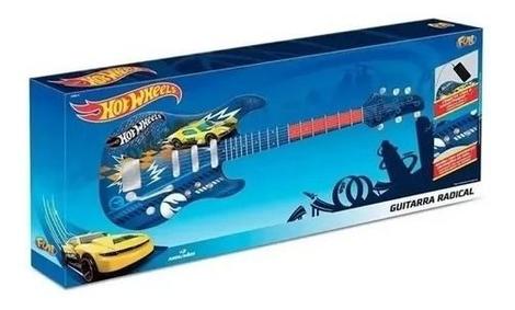 Guitarra Infantil Hot Wheels Conecta Celular E Mp Fun Viol O Guitarra De Brinquedo