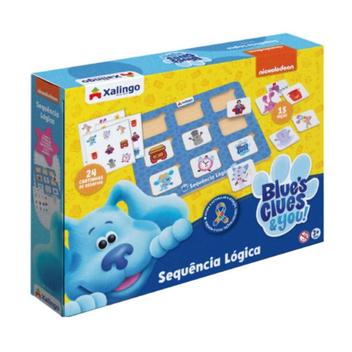 Jogo Tabuleiro Sequência Lógica Blues Clues 39Pcs Xalingo Outros