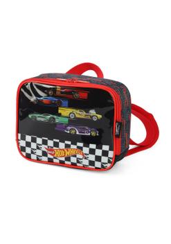Lancheira Térmica Infantil Escolar Hot Wheels Luxcel Preto Lancheira