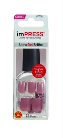 Kiss Impress Unhas Autocolantes Summer Nude Curto Unha Posti A