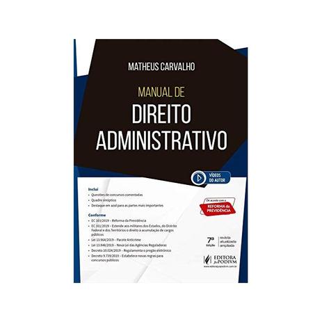 Manual De Direito Administrativo Ed Matheus Carvalho