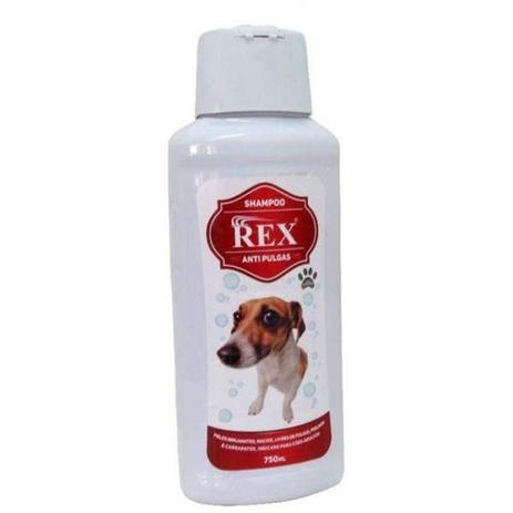 Shampoo Para Cachorro Rex Anti Pulgas 750ml Shampoo E Condicionador