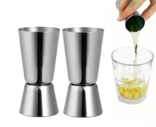 Dosador De Bebida Duplo Jigger Bebidas Medidor Inox Whisky Primor