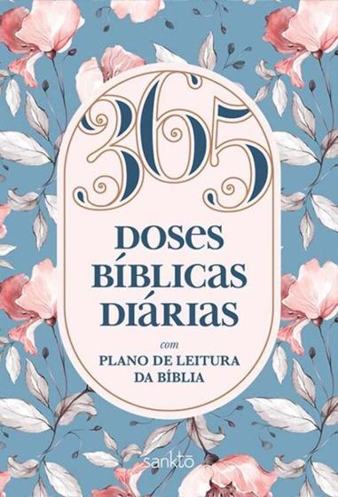 365 Doses Bíblicas Diárias Floral Plano De Leitura Da Bíblia