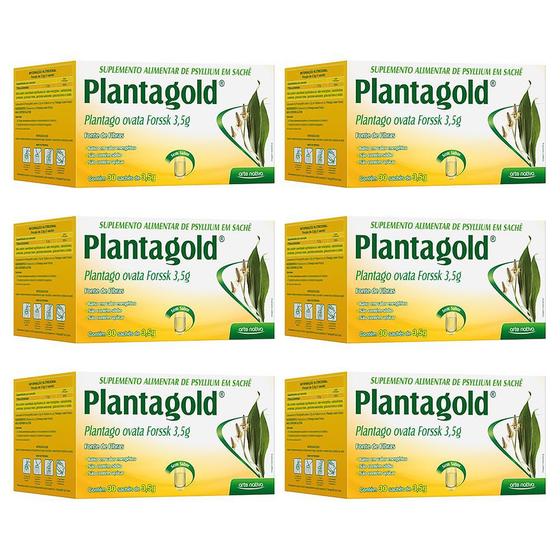 X Planta Gold Psyllium Plantago Ovata Rico Em Fibras Para O Intestino