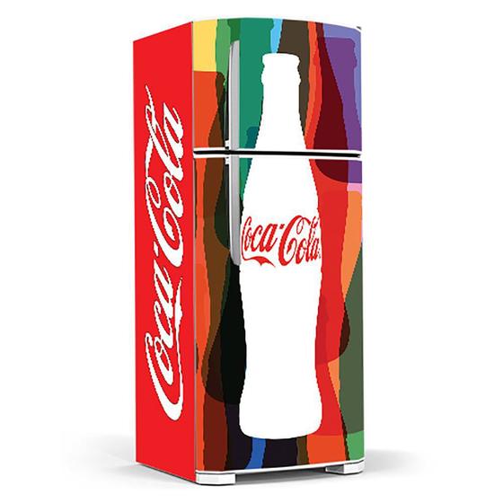 Adesivo Para Geladeira Coca Cola Ref Mod Formas Adesivos