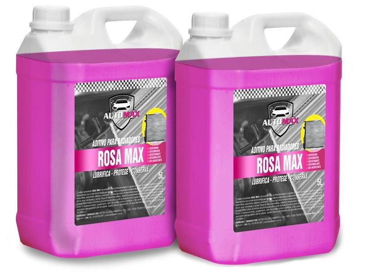 Aditivo Fluído Radiador Rosa Diluído Pronto Uso 10 Litros Auto Max