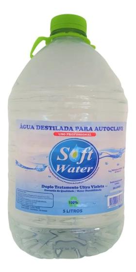 Água Destilada Autoclave 5 Litro Indústria Química Softwater Soft