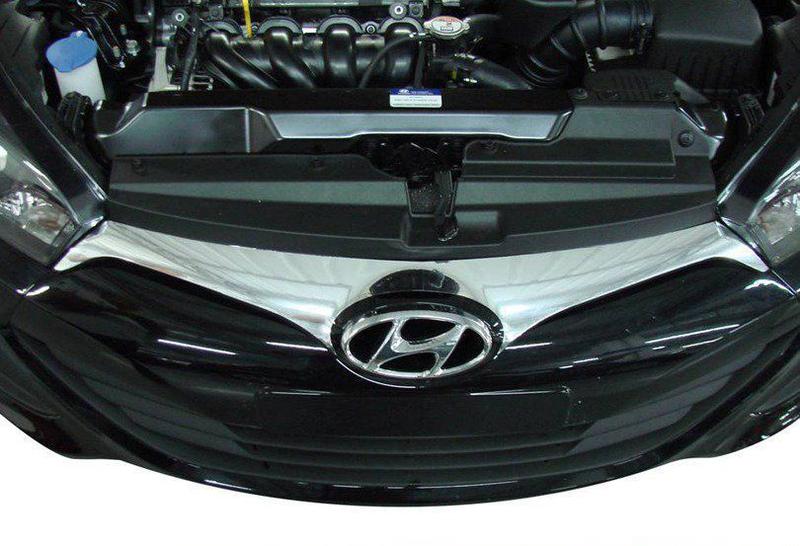 Aplique Adesivo CROMO Ou PRATA Grade Frontal Hyundai Hb20 Nikka Ind