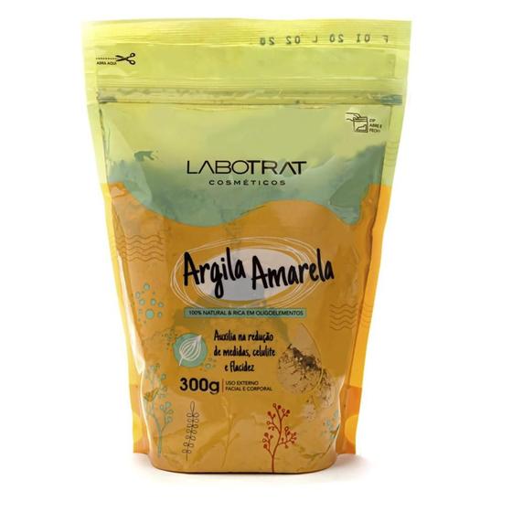 Argila Labotrat em pó 300g corporal e facial cuidados pele amarela