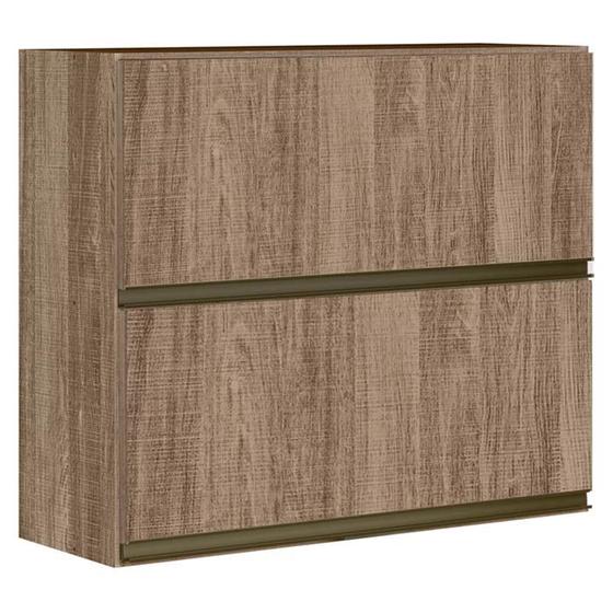 Armario Aereo Duplo Basculante 80CM MDF Kali Premium 12212x6 Carvalho