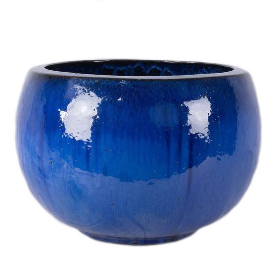 Bacia Vietnamita Cer Mica Importado Egg Planter Grande Azul D Cm X