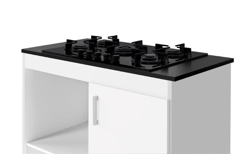 Balcão Bancada CLASS Para Cooktop 5 Bocas Nicho Para Forno ou