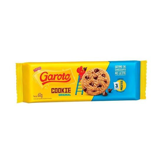 Biscoito Cookies Garoto Gotas Chocolate Ao Leite 52X60G Biscoito