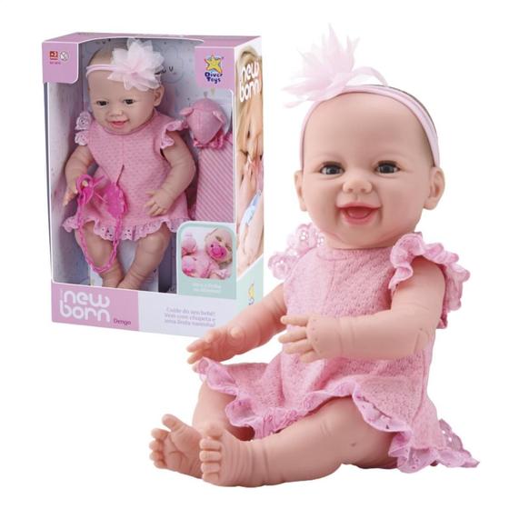 Boneca BebÊ Estilo Reborn Menina Dengo DIVERTOYS Bonecas Magazine