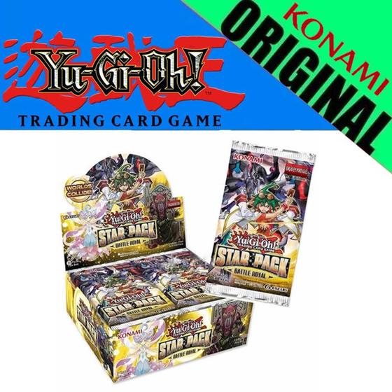 Box Boosters Yu Gi Oh Pacote Estelar Batalha Real Konami Original