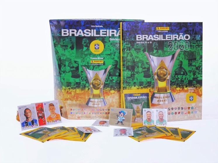 Box Premium Campeonato Brasileiro 2020 kit álbum capa dura Panini