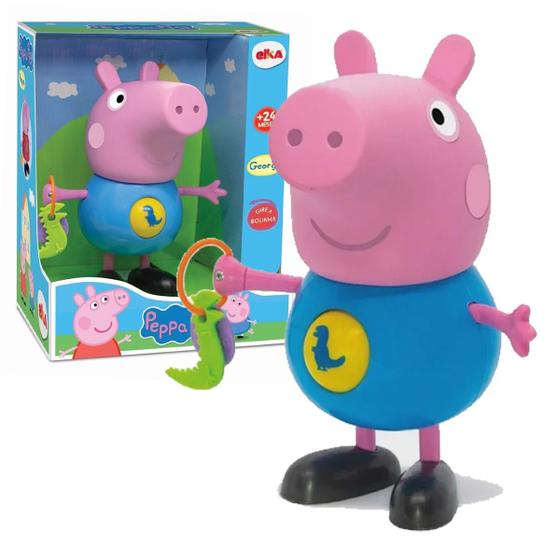 Brinquedo George Infantil Peppa Pig Grande Atividades Elka Brinquedos