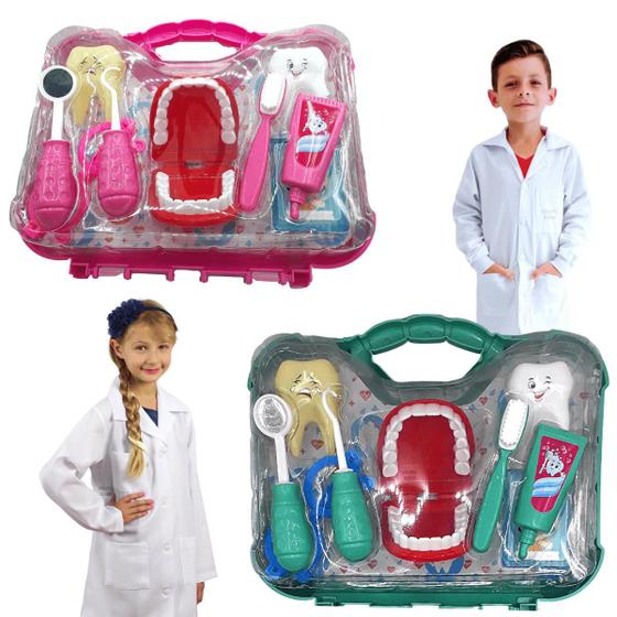 Brinquedo Maleta De Dentista Infantil Doutor Acess Rios M Dico Para