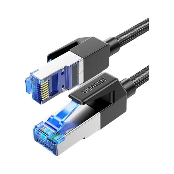 Cabo Ethernet Ugreen Cat8 Alta Velocidade 40Gbps 2000MHz Cabo De