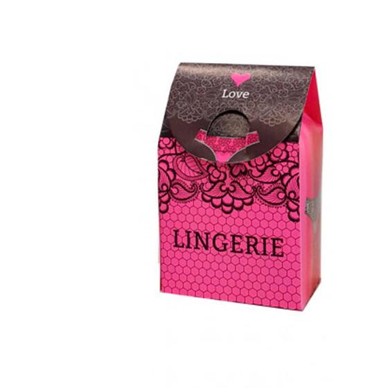 Caixa Milk Ch Lingerie Rosa E Preto X X Cm Und Ponto Das Festas