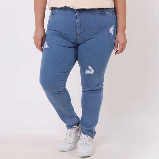 Cal A Jeans Cigarrete Push Up Sawary Cal A Plus Size Feminina