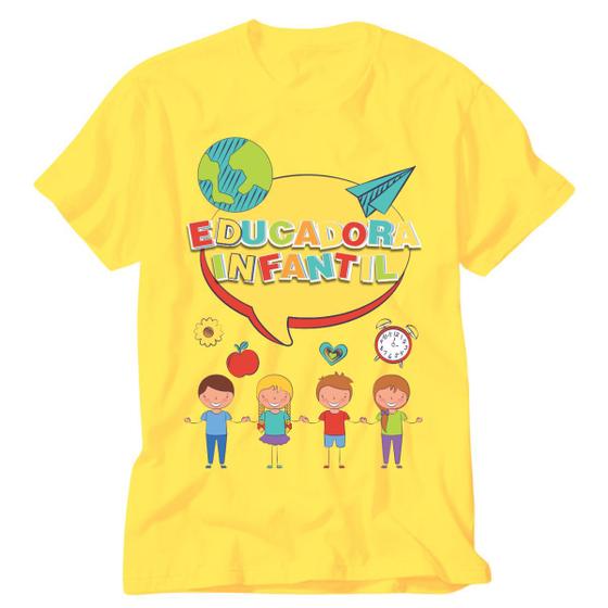 Camisa Amarela Pedagogia Educar Semear Sabedoria Blusa Vidape