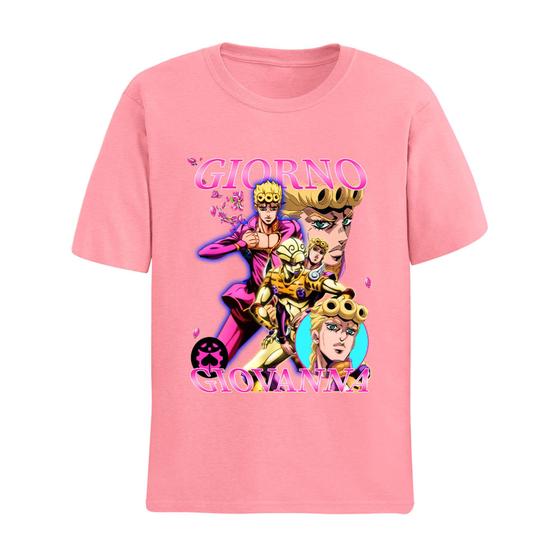 Camiseta Basica Unissex Giorno Giovanna 14 JoJo S Bizarre Adventure